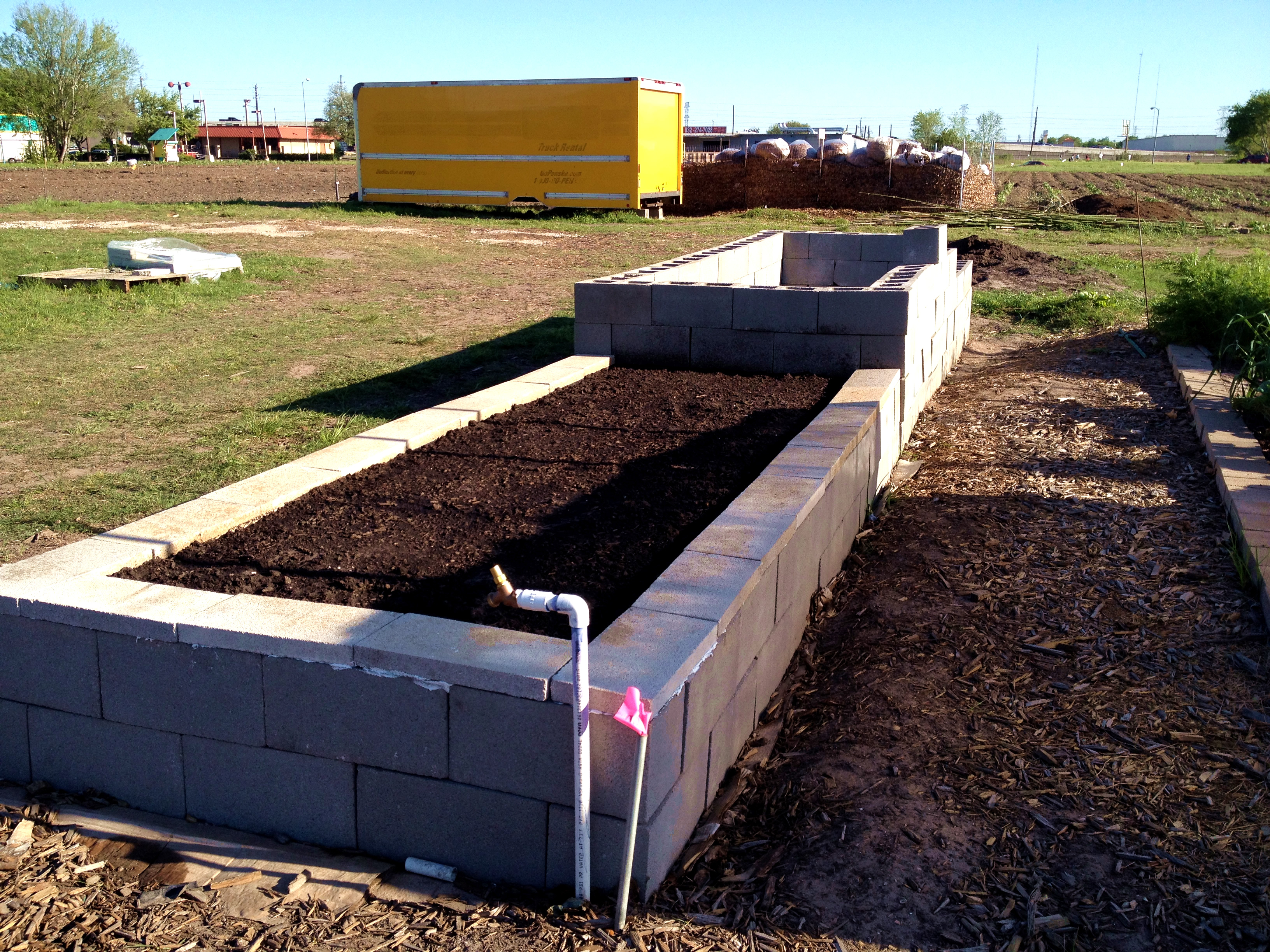 The Accessible Garden Bed Under Contruction
