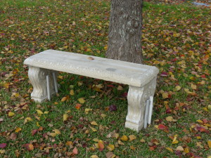 Another stone bench 