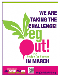 We're taking the VegOut! challenge in March